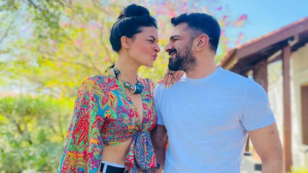 Eijaz Khan and Pavvitra Punia make first appearance post their engagement PIC Credit: Pinkvilla