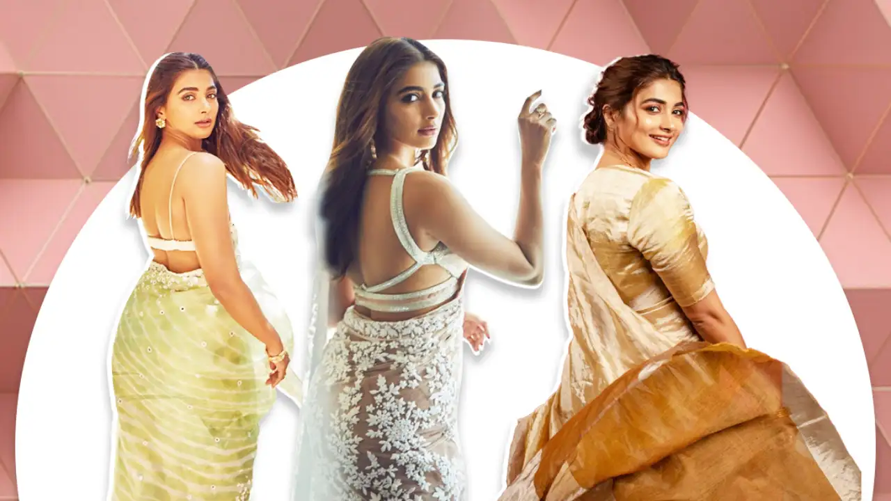 5 times Pooja Hegde proved she is a glam goddess in sarees Pooja Hegde Instagram