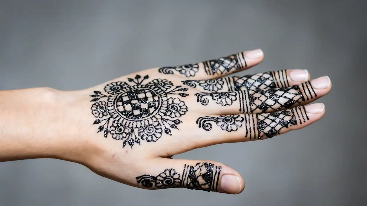 Apcute Mehandi Design for hand Set of - 2 Piece | Mehndi Design for hands |  Henna Tattoo Stencils for Women and Girls | Design No - APCUTE-S-HB-87 :  Amazon.in: Beauty