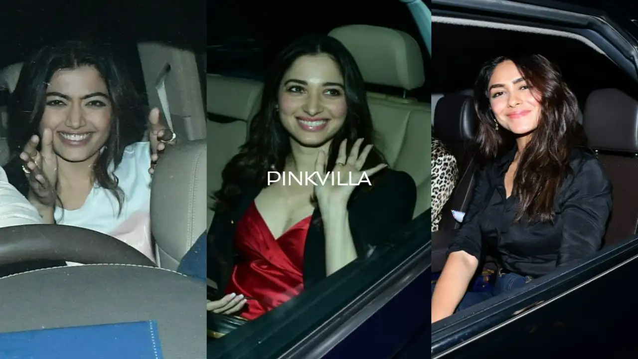 Goodbye screening: Rashmika Mandanna, Tamannaah Bhatia, Mrunal Thakur and others arrive at YRF