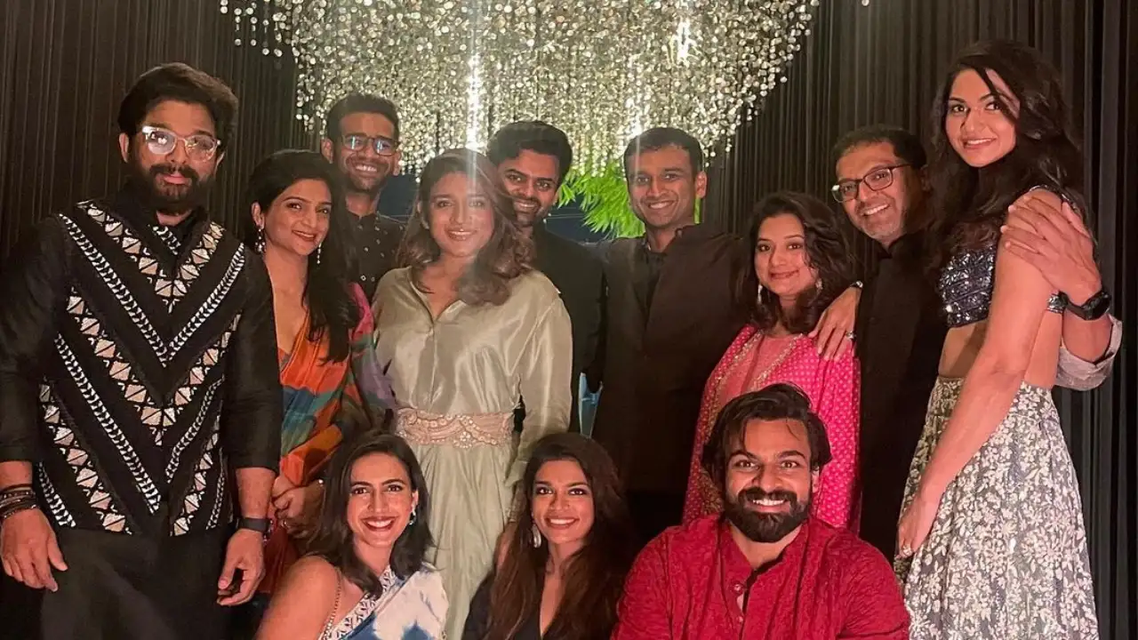 Allu Arjun, Sneha host a Diwali bash: Mega family Niharika, Sai Dharam Tej and friends gather to celebrate Allu Arjun, Sneha host a Diwali bash