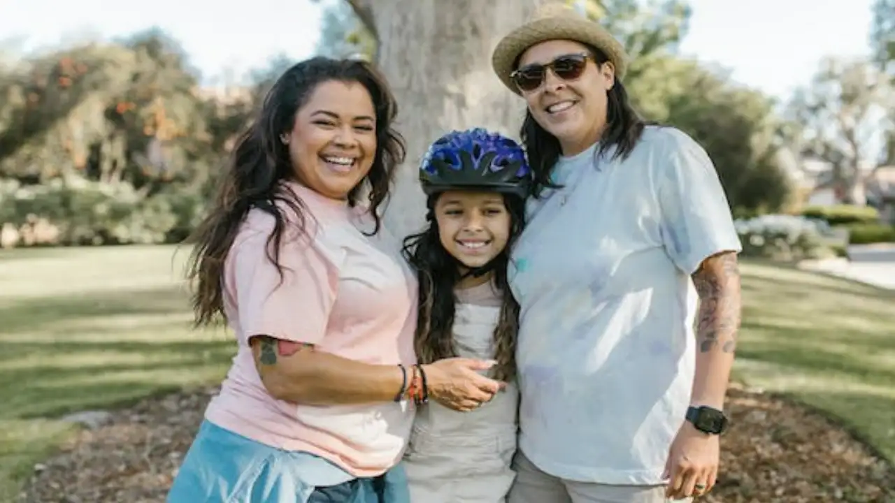 A family spending time independently Pexels