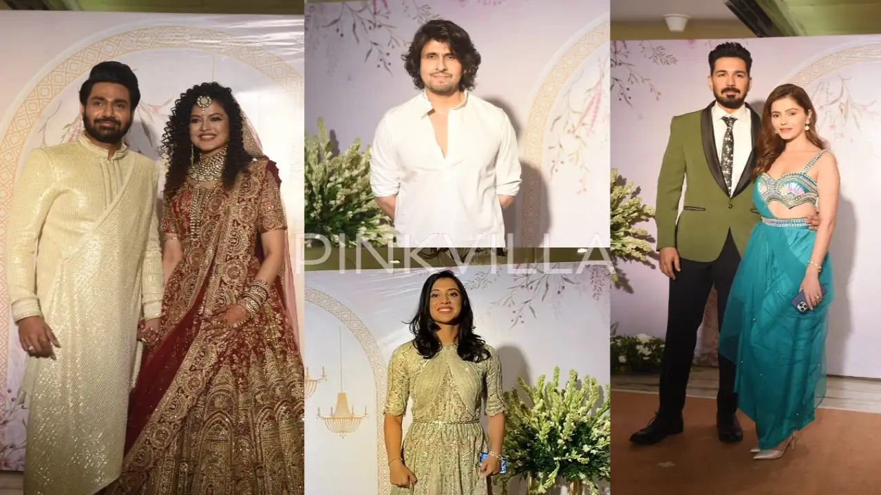Exclusive pictures of Palak Muchhal-Mithoon Sharma's Wedding reception are here! (Image Credits: Manav Manglani, APH Images)