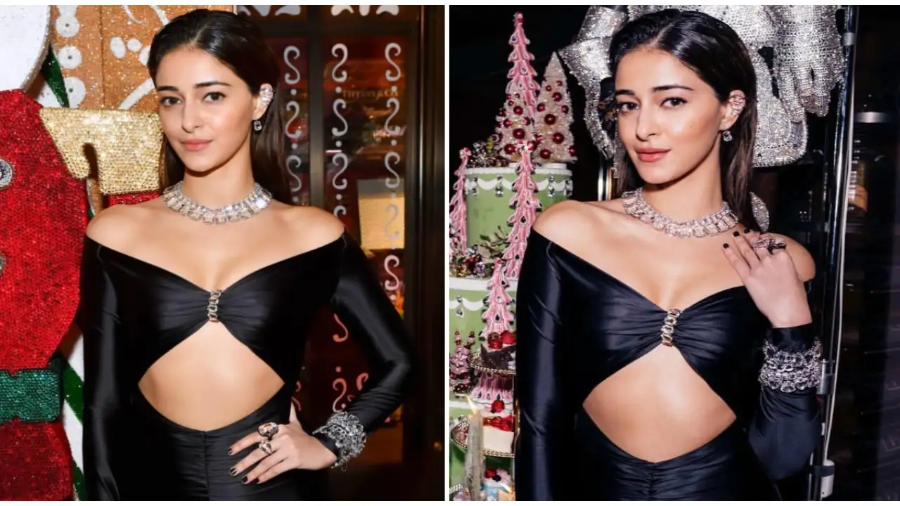 Ananya Panday in a Elisabetta Franchi jumpsuit and Swarovski ...