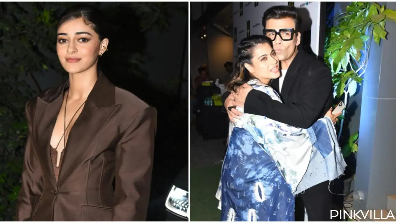 PICS: Kajol and Karan Johar enjoy a conversation; Ananya Panday, Mira Rajput arrive in style at a book launch