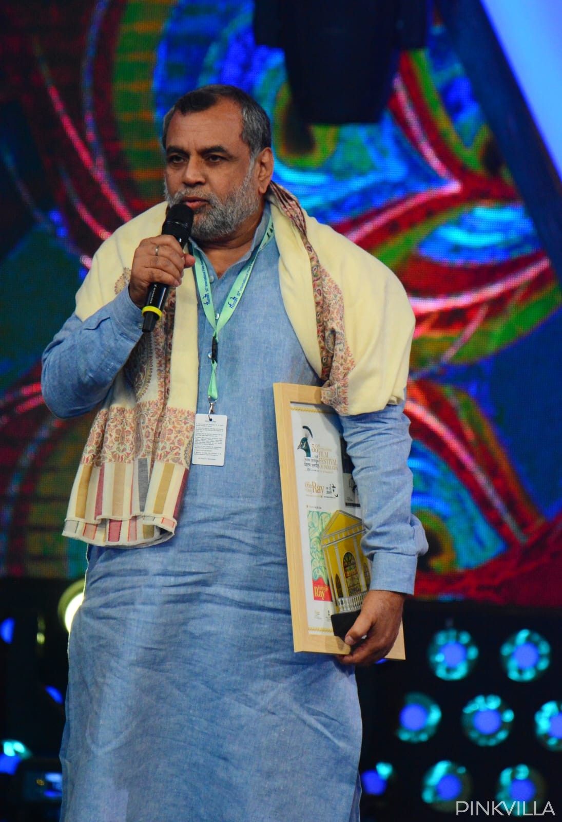 Paresh Rawal looks comfortable in his ethnic wear