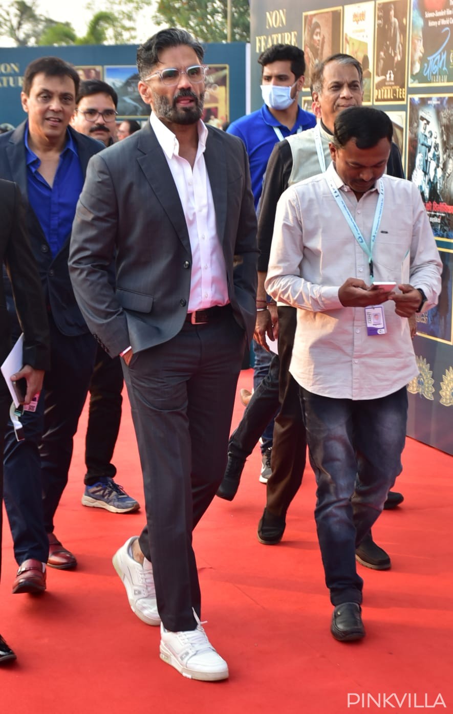 Actor Suniel Shetty arrives in style at IFFI 2022's opening ceremony