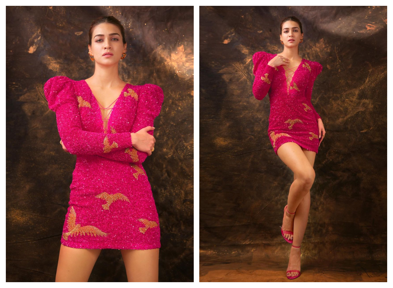 Kriti Sanon in a Zara Umrigar mini dress brings back the retro glam party  look | PINKVILLA
