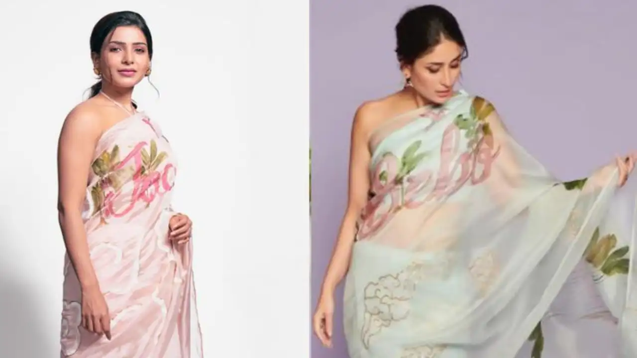 Hottest Fashion Face-Off: Samantha Ruth Prabhu or Kareena Kapoor Khan; Who wore the personalised saree better? Instagram