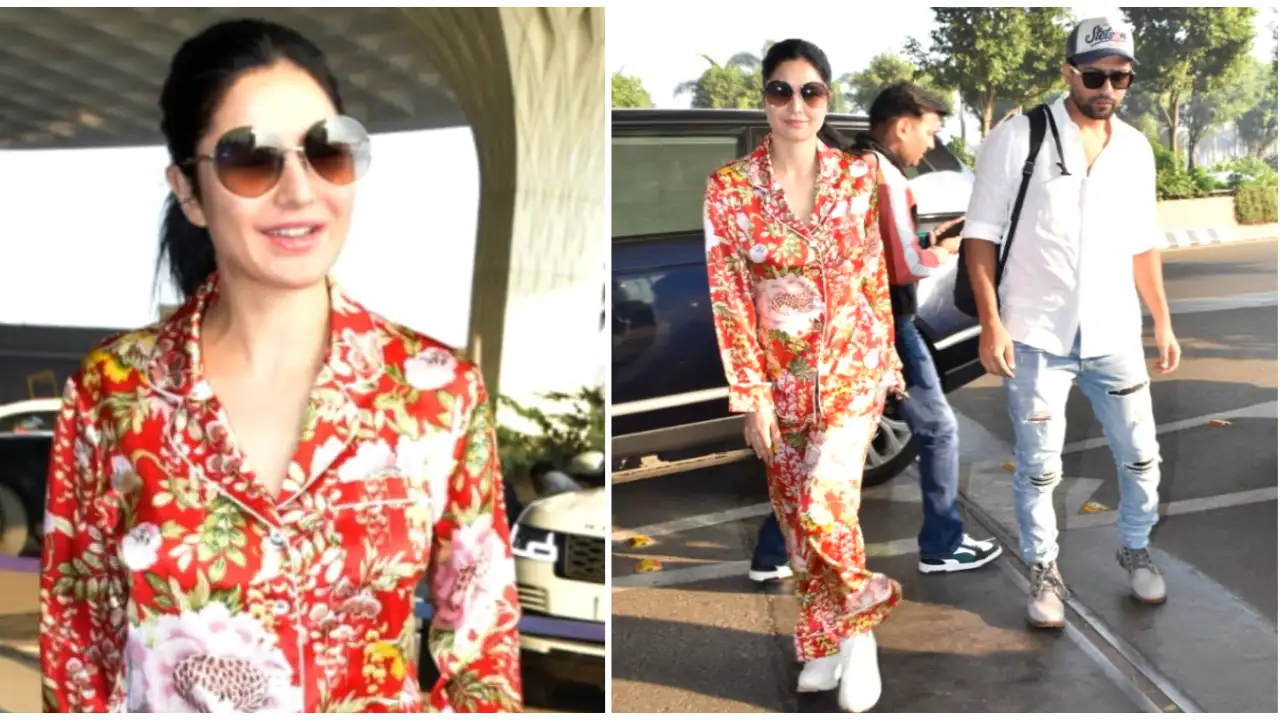 Katrina Kaif’s Olivia Von Halle pajama set is the height of a comfortably-cute look; Check out its price 