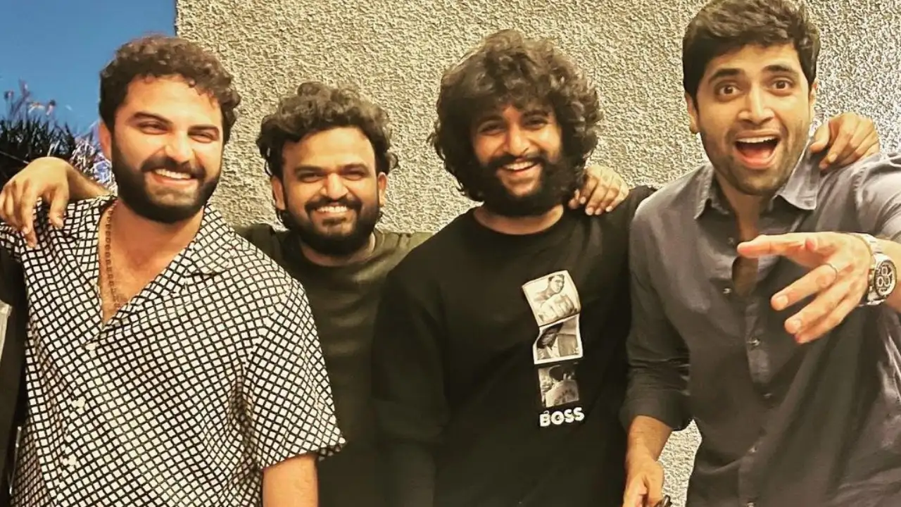 Adivi Sesh shares a 'HIT' pic with Nani, Vishwak Sen and Sailesh Kolanu; Hints to collab together Adivi Sesh shares a 'HIT' pic with Nani, Vishwak Sen