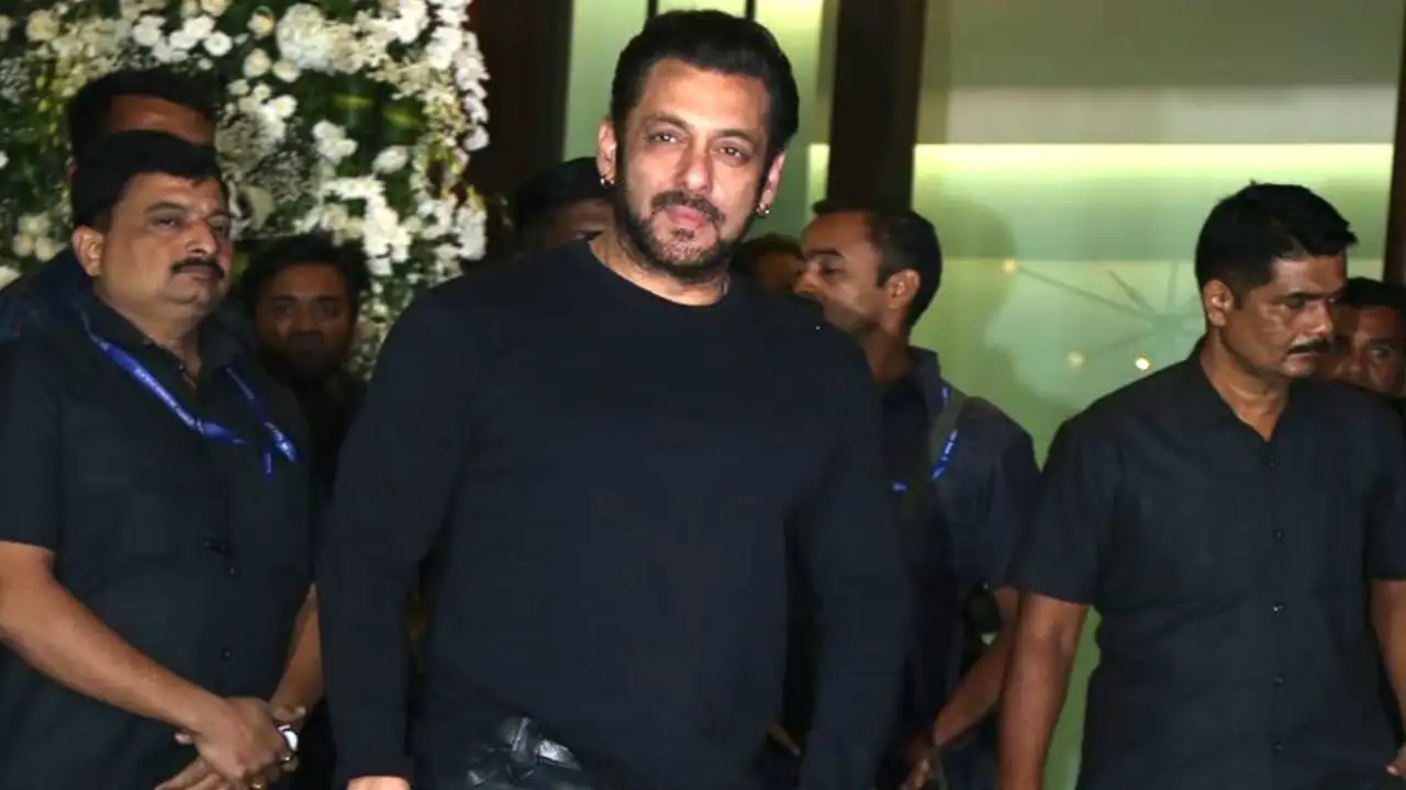 Salman Khan poses for the paparazzi