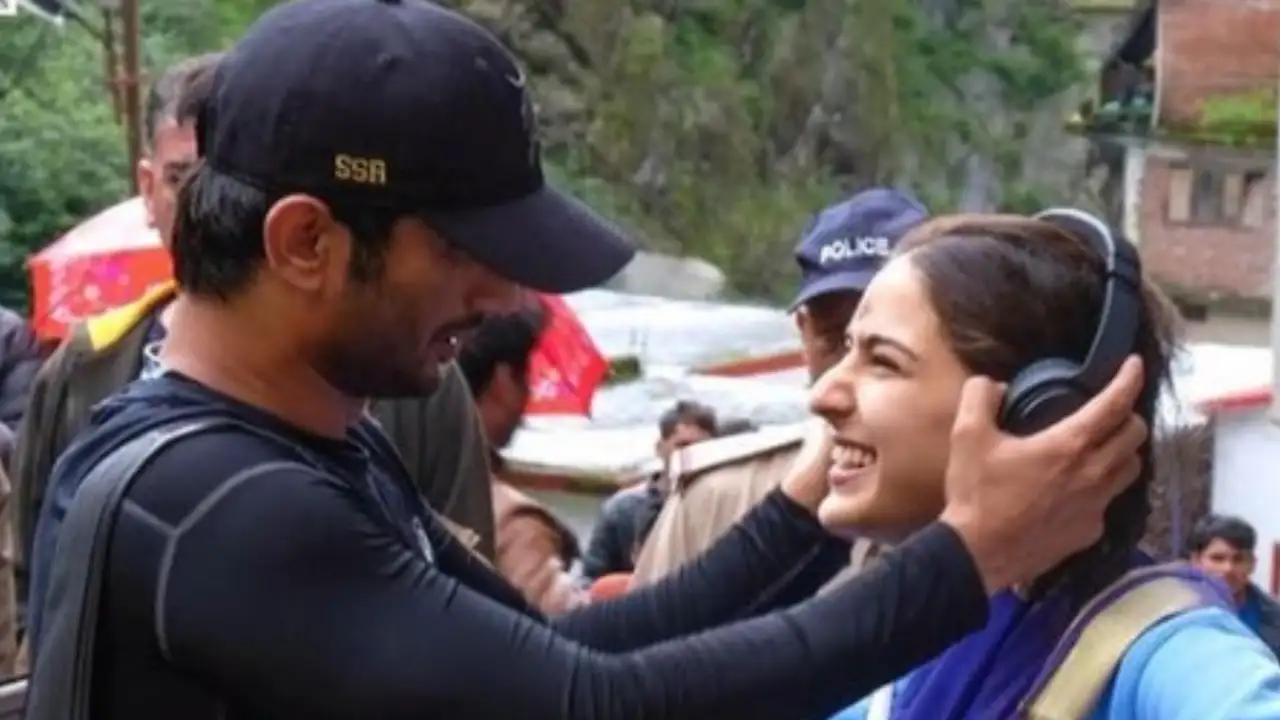 Late actor Sushant Singh Rajput with Sara Ali Khan.
