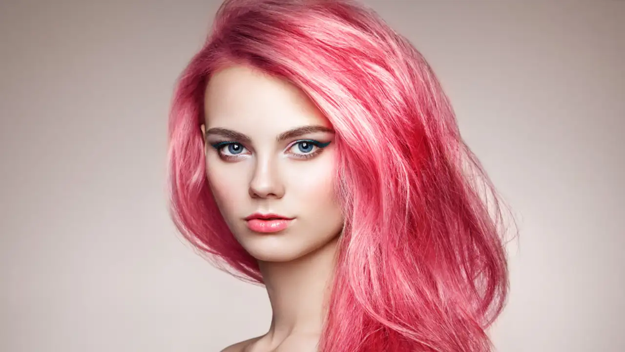 A woman with the Best Pink Hair Dyes for a Chic Barbiecore Style