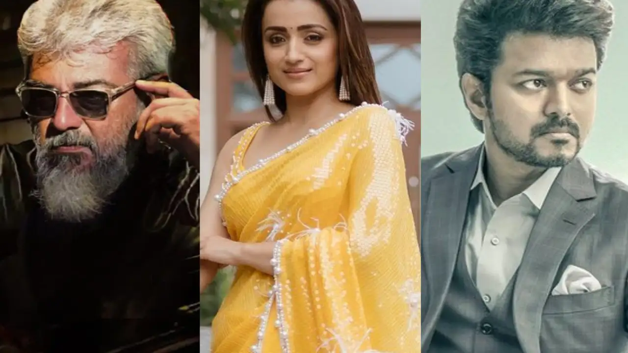 Trisha Krishnan on Thunivu vs Varisu Photo Courtesy: (Twitter)