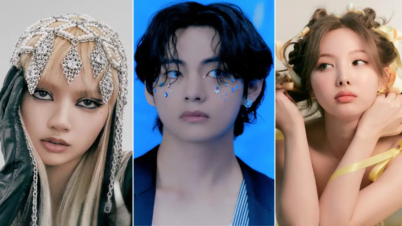 BLACKPINK’s Lisa, BTS’ V, TWICE’s Nayeon Concept Photo BLACKPINK’s Lisa, BTS’ V, TWICE’s Nayeon Concept Photo; Picture Courtesy: BIGHIT MUSIC, YG Entertainment, JYP Entertainment