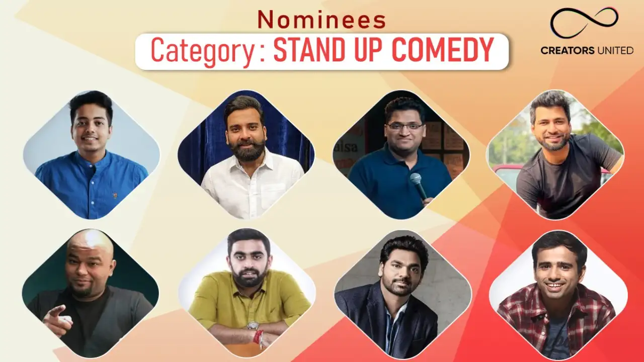 Creators United Award Nominations: Here are the nominees for the stand-up comedian category Creators United Award Nominations: Here are the nominees for the stand-up comedian category