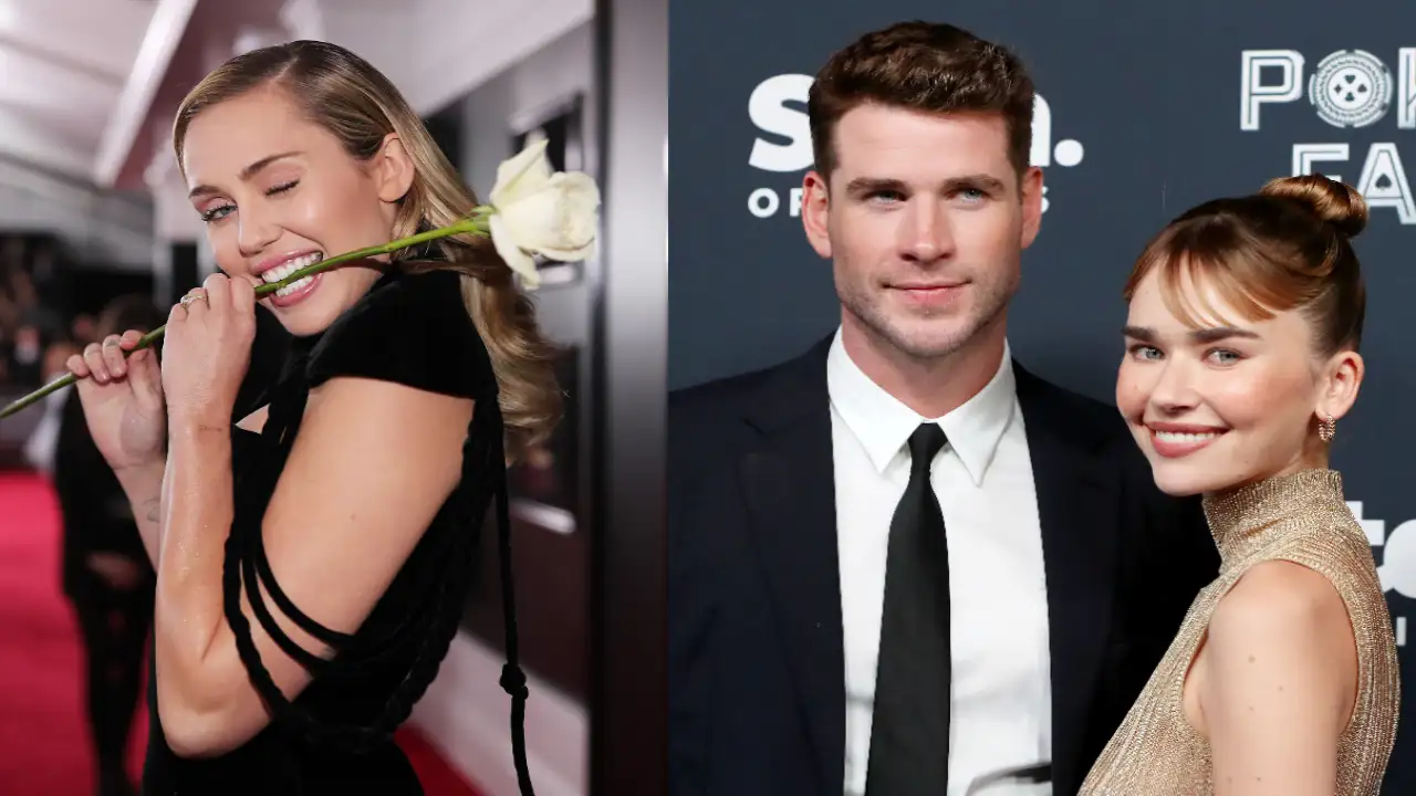 Miley Cyrus, Liam Hemsworth with girlfriend Gabriella Brooks (Images: Getty Images) Miley Cyrus, Liam Hemsworth with girlfriend Gabriella Brooks (Images: Getty Images)