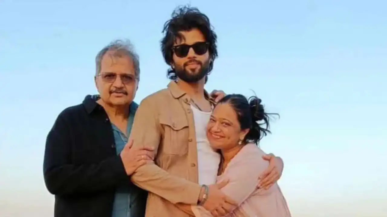 Vijay Deverakonda with his parents Photo Courtesy: (Instagram)