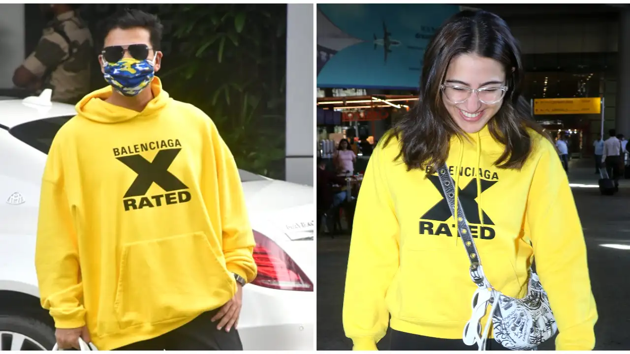 Fashion Faceoff: Karan Johar or Sara Ali Khan, who styled the Balenciaga X  Rated hoodie better? | PINKVILLA