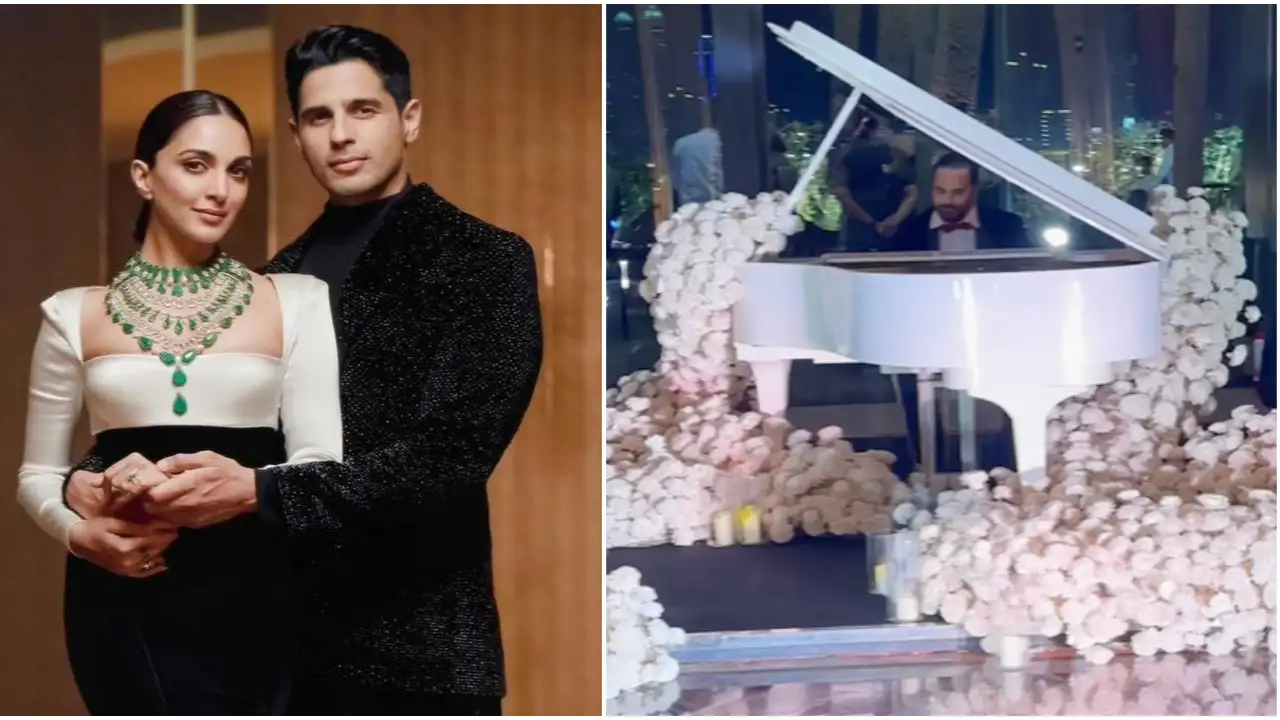 Floral decor to soothing piano music; Glimpse of the vibe at Sidharth Malhotra, Kiara Advani’s reception-VIDEO Floral decor to soothing piano music; Glimpse of the vibe at Sidharth Malhotra, Kiara Advani’s reception-VIDEO