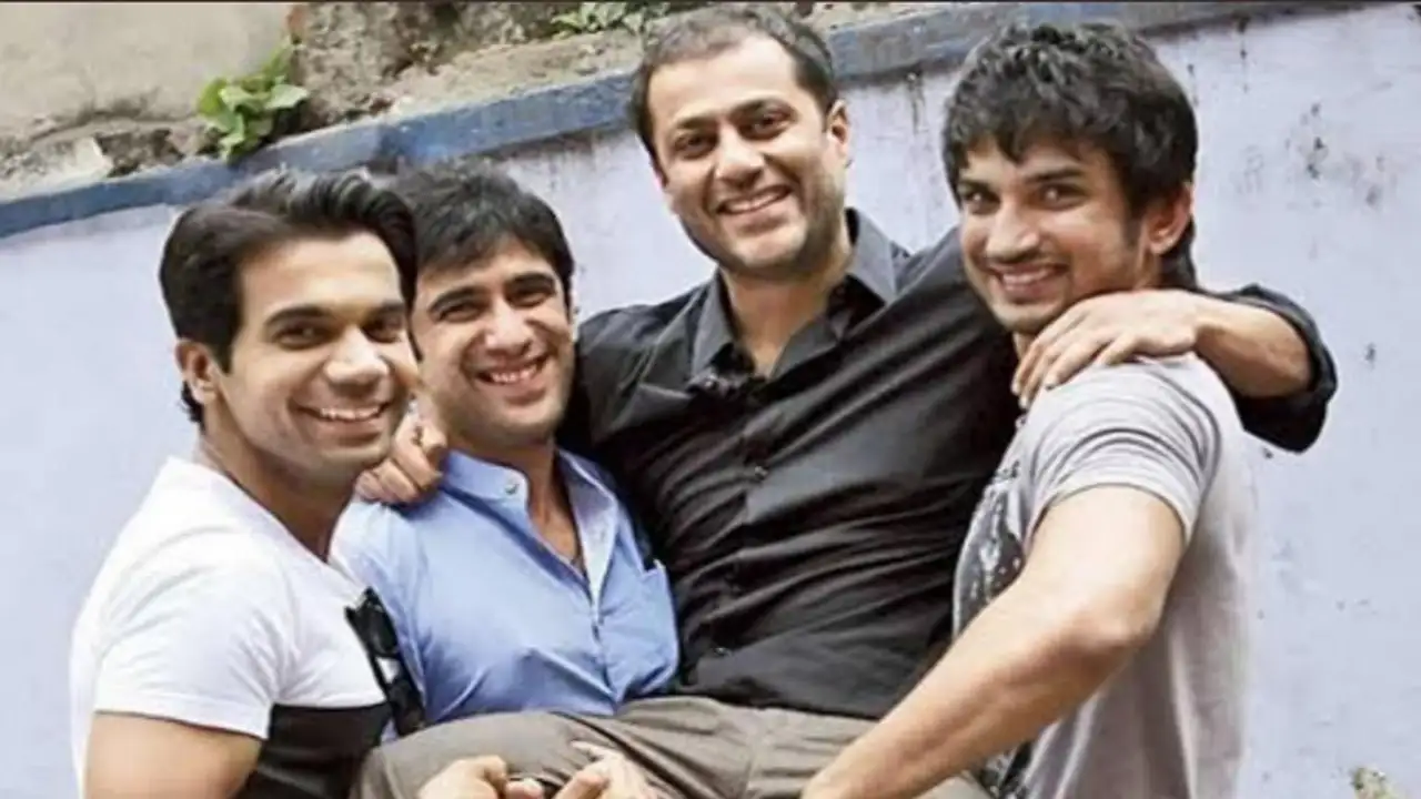 Picture courtesy: Instagram Throwback pic of Sushant Singh Rajput, Amit Sadh and Rajkummar Rao