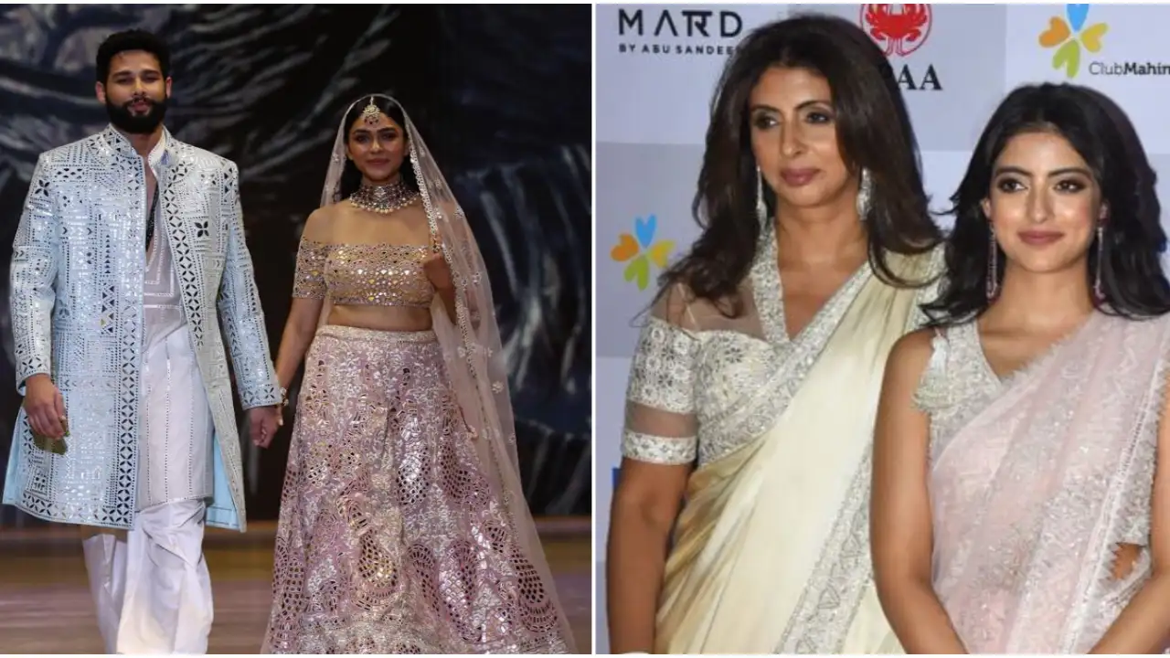 Siddhant Chaturvedi, Mrunal Thakur walk the ramp for Abu Jani Sandeep Khosla; Navya Nanda, Shweta attend-PICS Siddhant Chaturvedi, Mrunal Thakur walk the ramp for Abu Jani Sandeep Khosla; Navya Nanda, Shweta attend-PICS