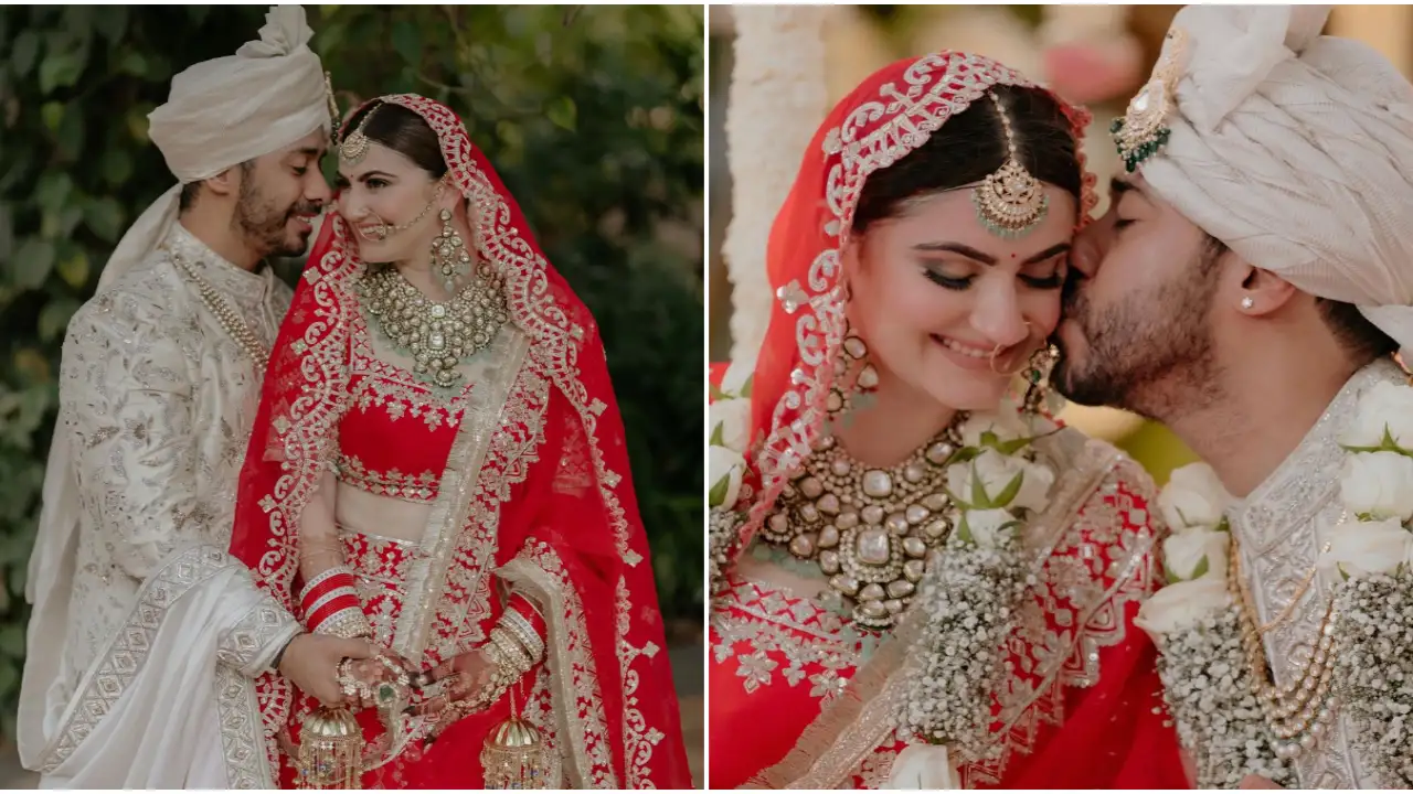 Drishyam 2 director Abhishek Pathak ties the knot with Shivaleeka Oberoi; Shares FIRST official wedding PICS Drishyam 2 director Abhishek Pathak ties the knot with Shivaleeka Oberoi; Shares FIRST official wedding PICS