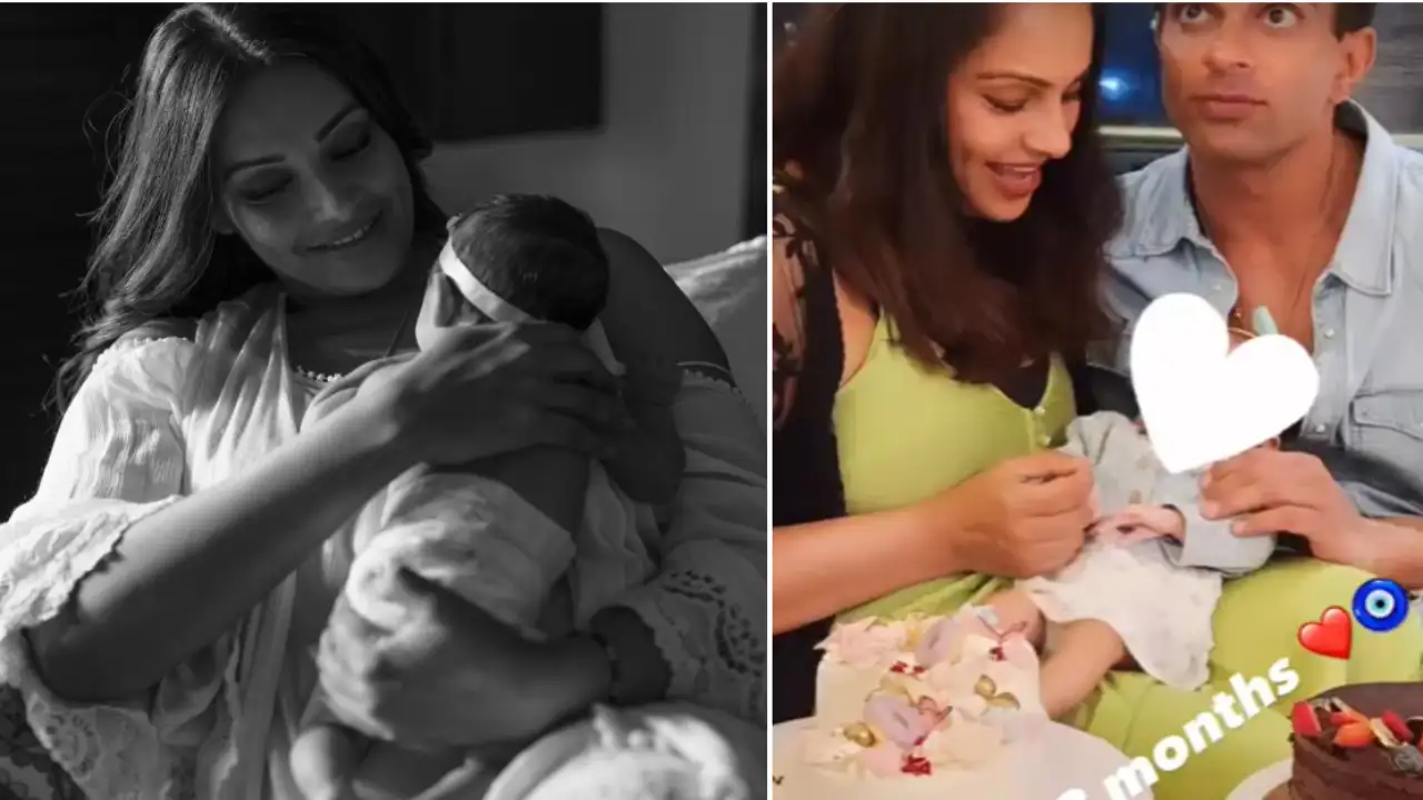 Bipasha Basu-Karan Singh Grover’s baby girl Devi turns 3 months old; Couple posts PICS from celebration