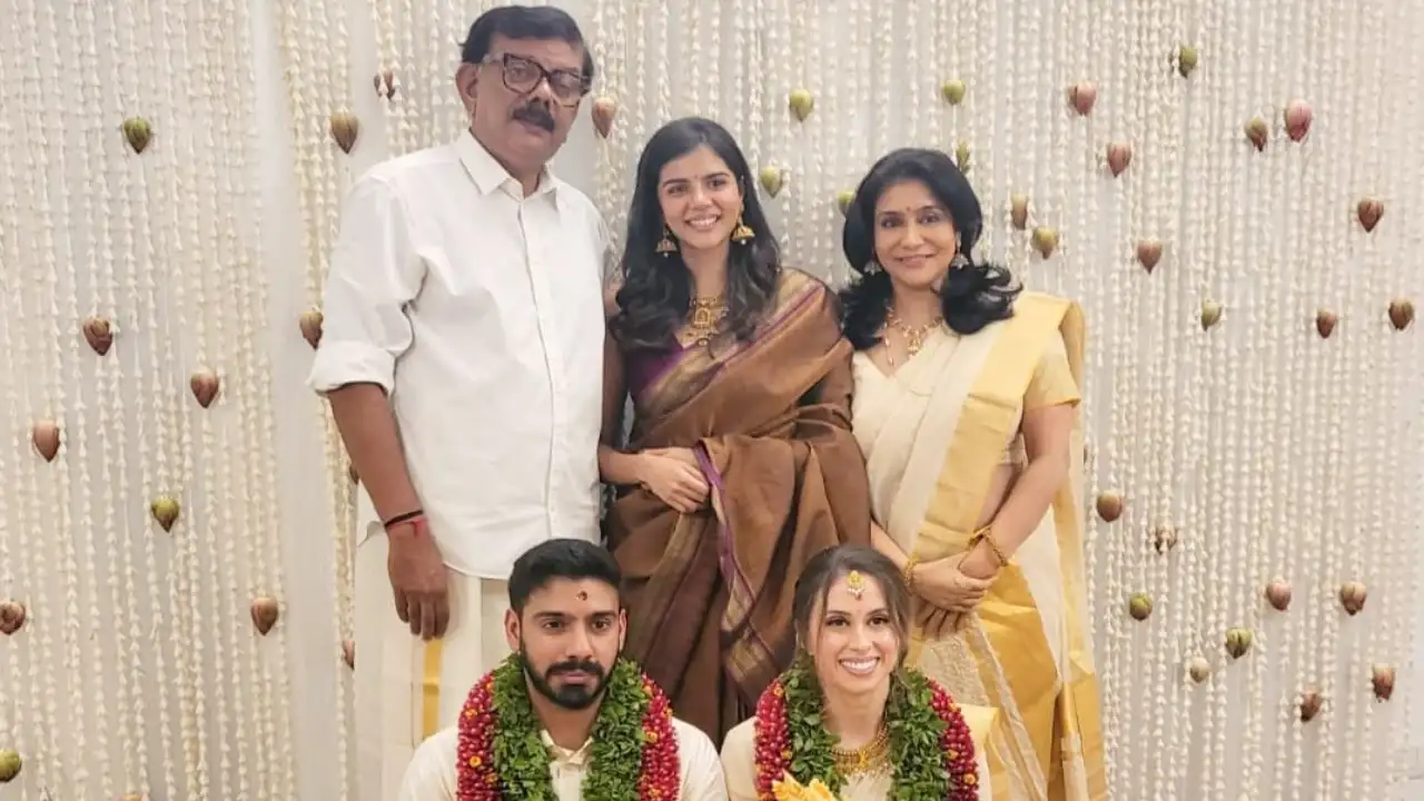 Filmmaker Priyadarshan's son and Kalyani's brother Siddharth gets married in Chennai; Pics go viral 