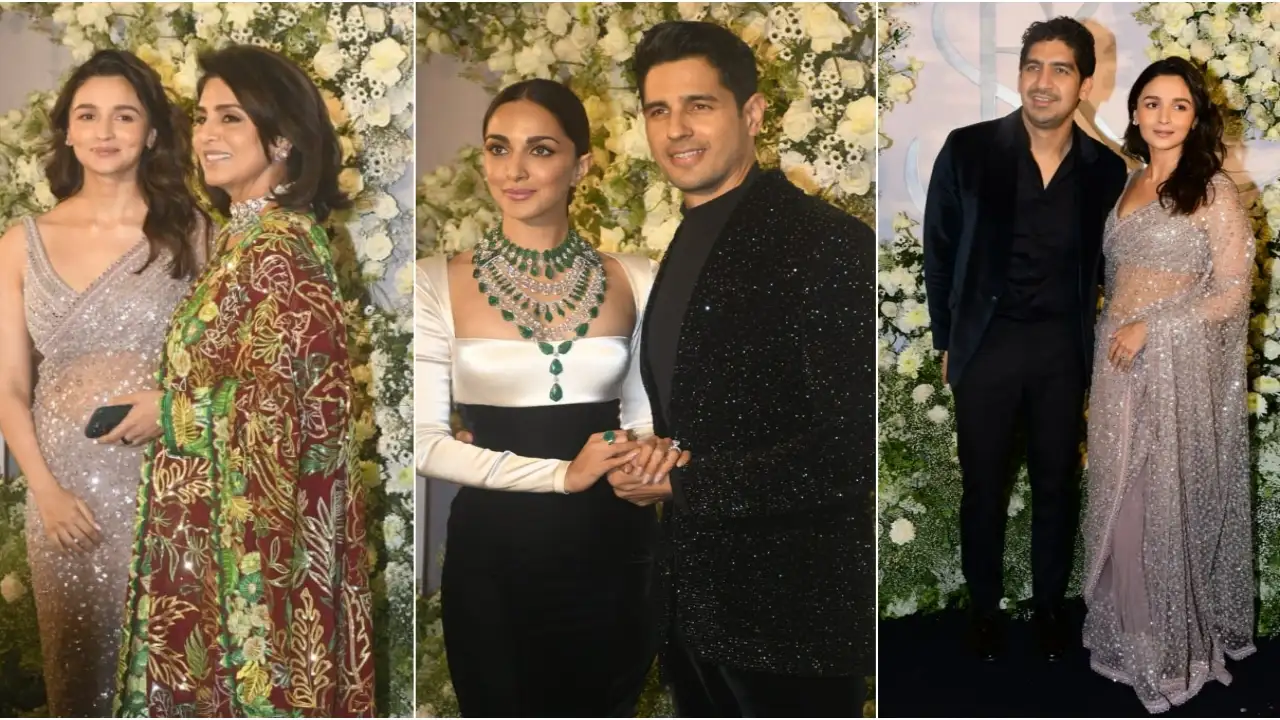 Alia Bhatt attends Sidharth Malhotra and Kiara Advani's reception