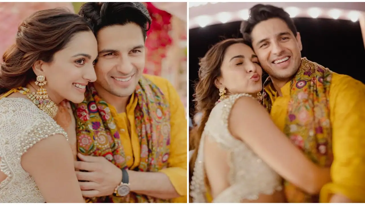 Kiara Advani-Sidharth Malhotra are perfectly yellow and glam in their ethnic looks from Mehendi celebrations