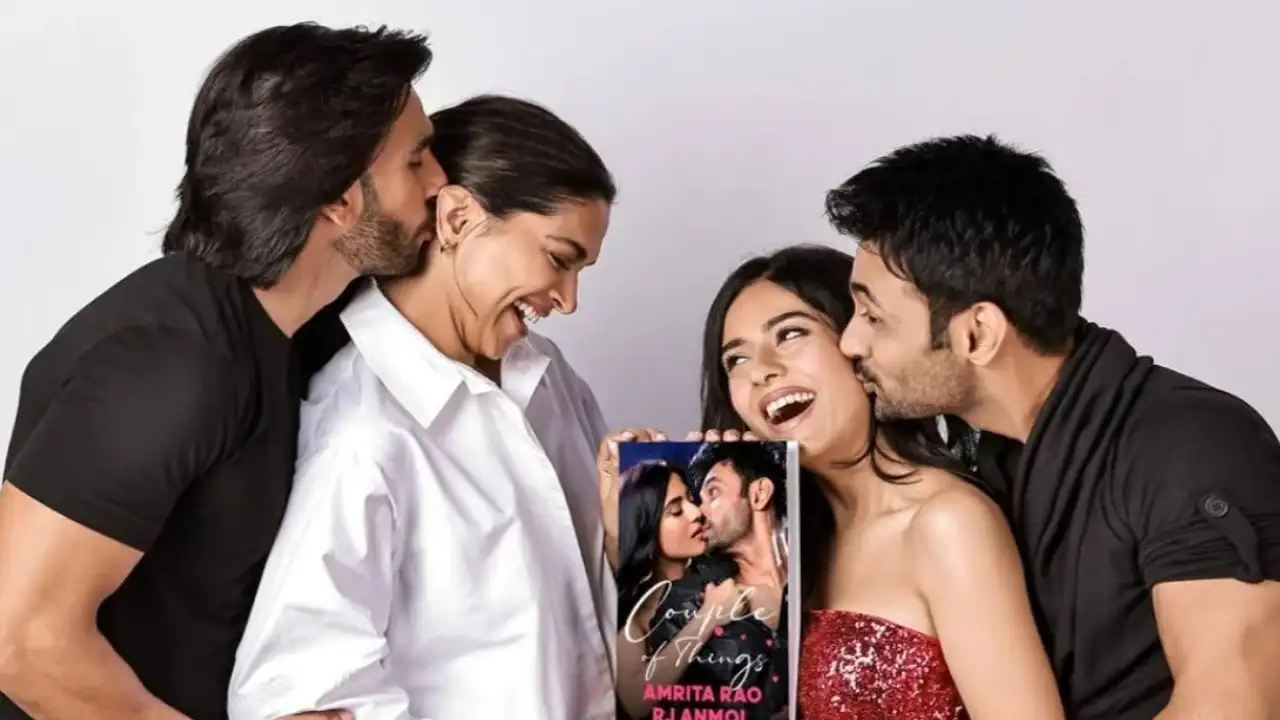 EXCLUSIVE: Deepika Padukone and Ranveer Singh unveil RJ Anmol and Amrita Rao’s book Couple Of Things