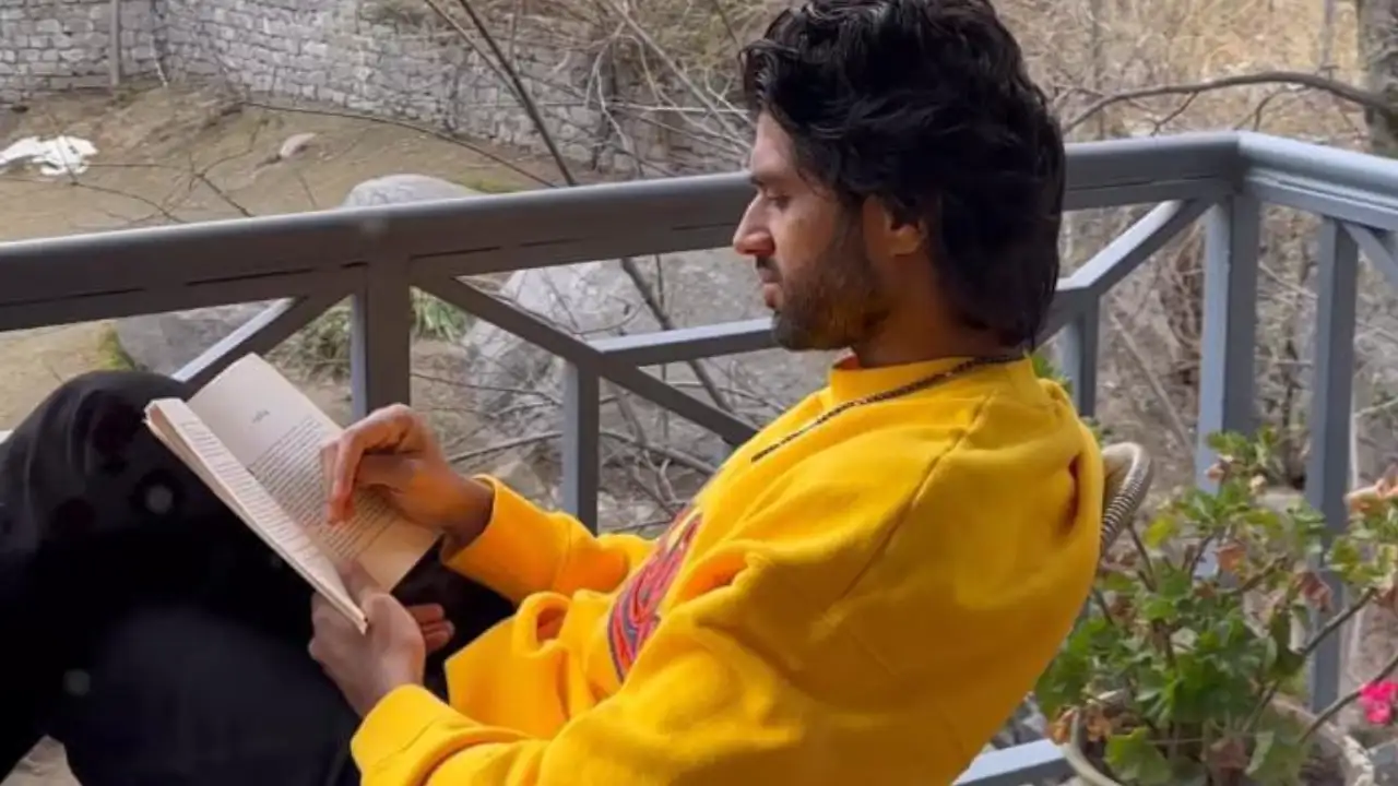 Travelling in chopper to reading a book amid scenic view, glimpse into Vijay Deverakonda's Manali vacation Vijay Deverakonda's Manali vacation