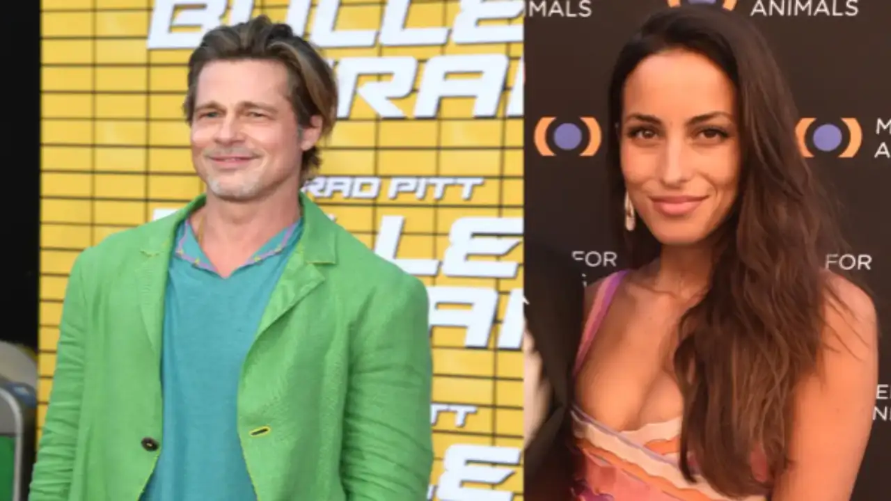 Brad Pitt and Ines de Ramon Brad Pitt and Ines de Ramon