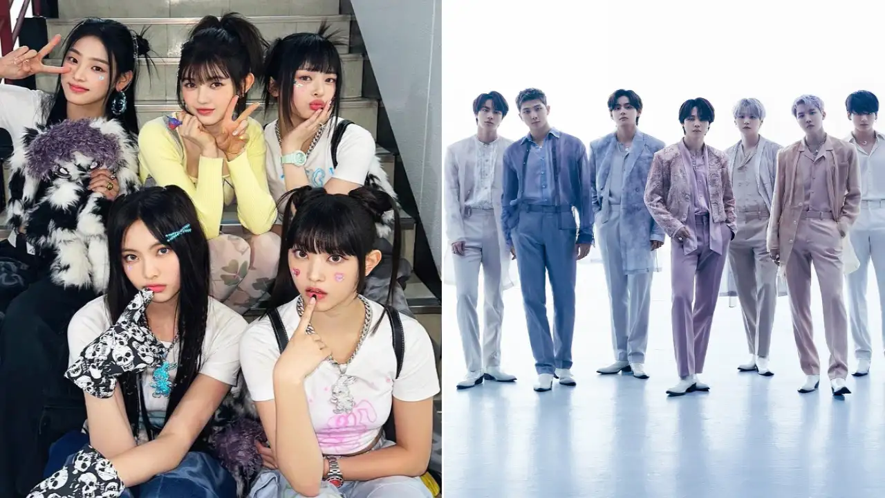 NewJeans, BTS; Picture Courtesy: Instagram/@newjeans_official, BIGHIT MUSIC NewJeans, BTS; Picture Courtesy: Instagram/@newjeans_official, BIGHIT MUSIC