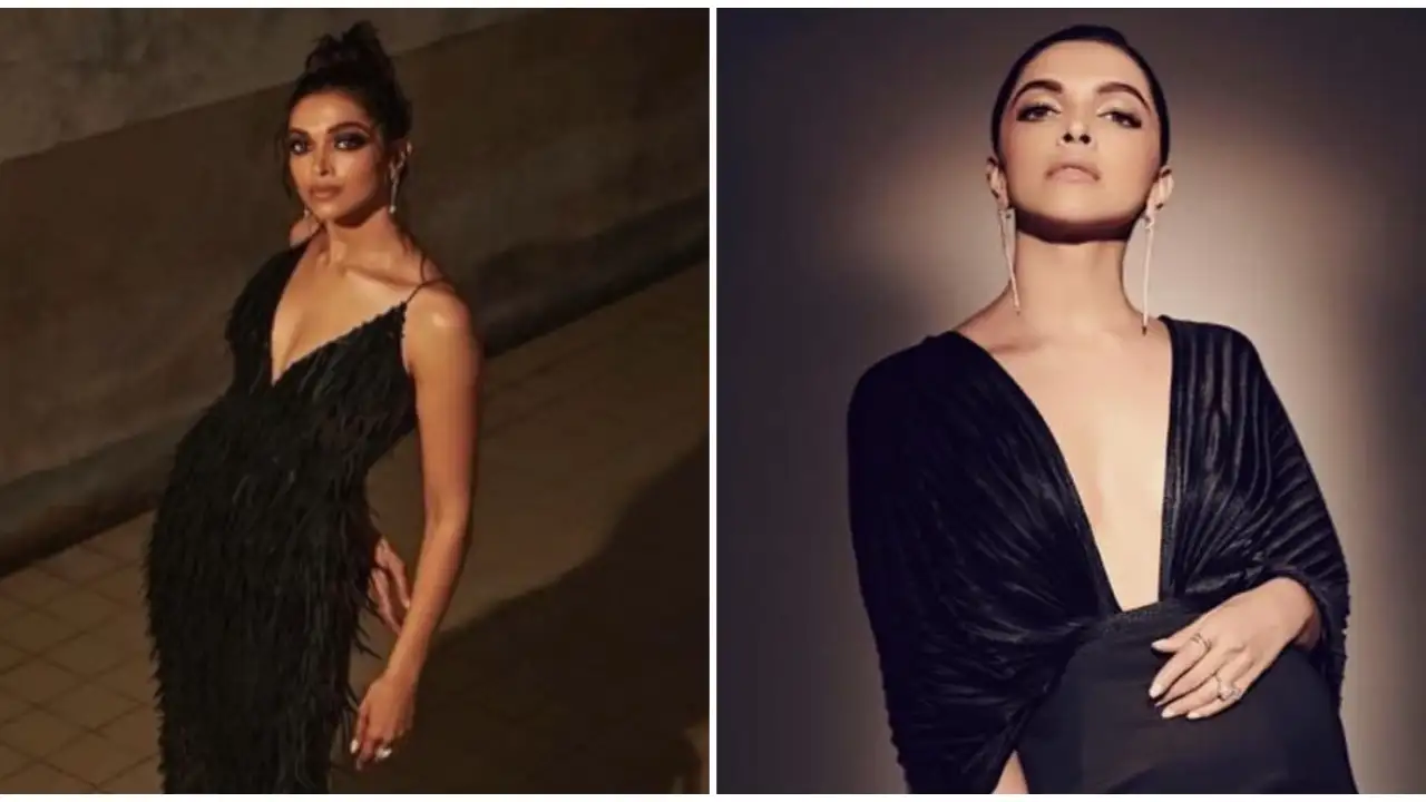 3 of Deepika Padukone's plunging neckline black gowns that are glamourously electrifying