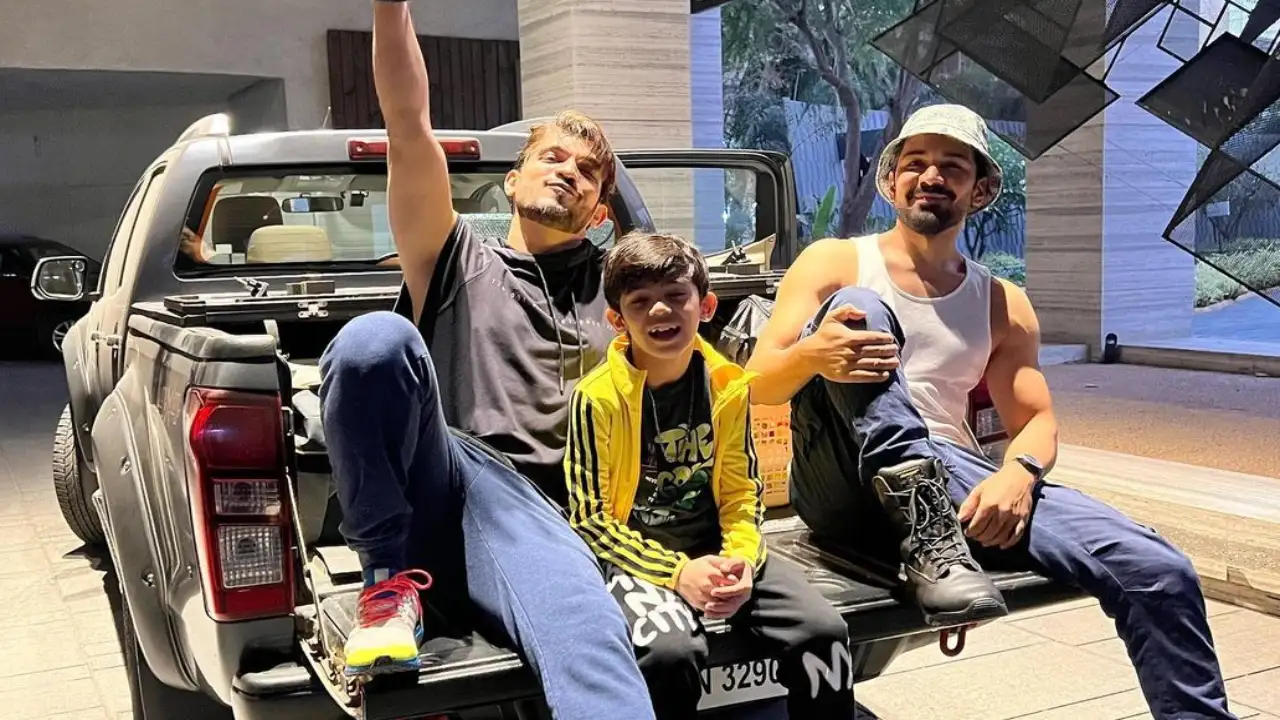 Abhinav Shukla and Arjun Bijlani recently spent time outdoors. (PC: Arjun Bijlani Instagram) Abhinav Shukla and Arjun Bijlani
