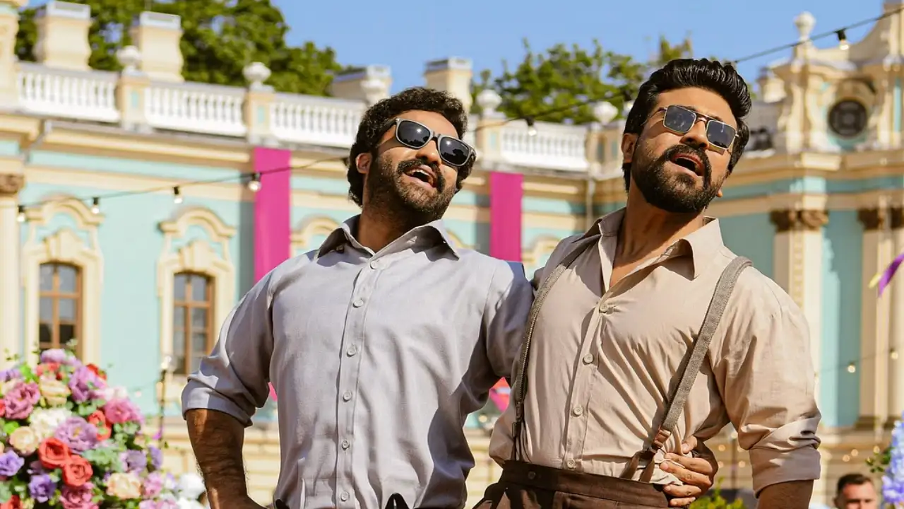 Ram Charan and Junior NTR grooving to Naatu on the global stage 