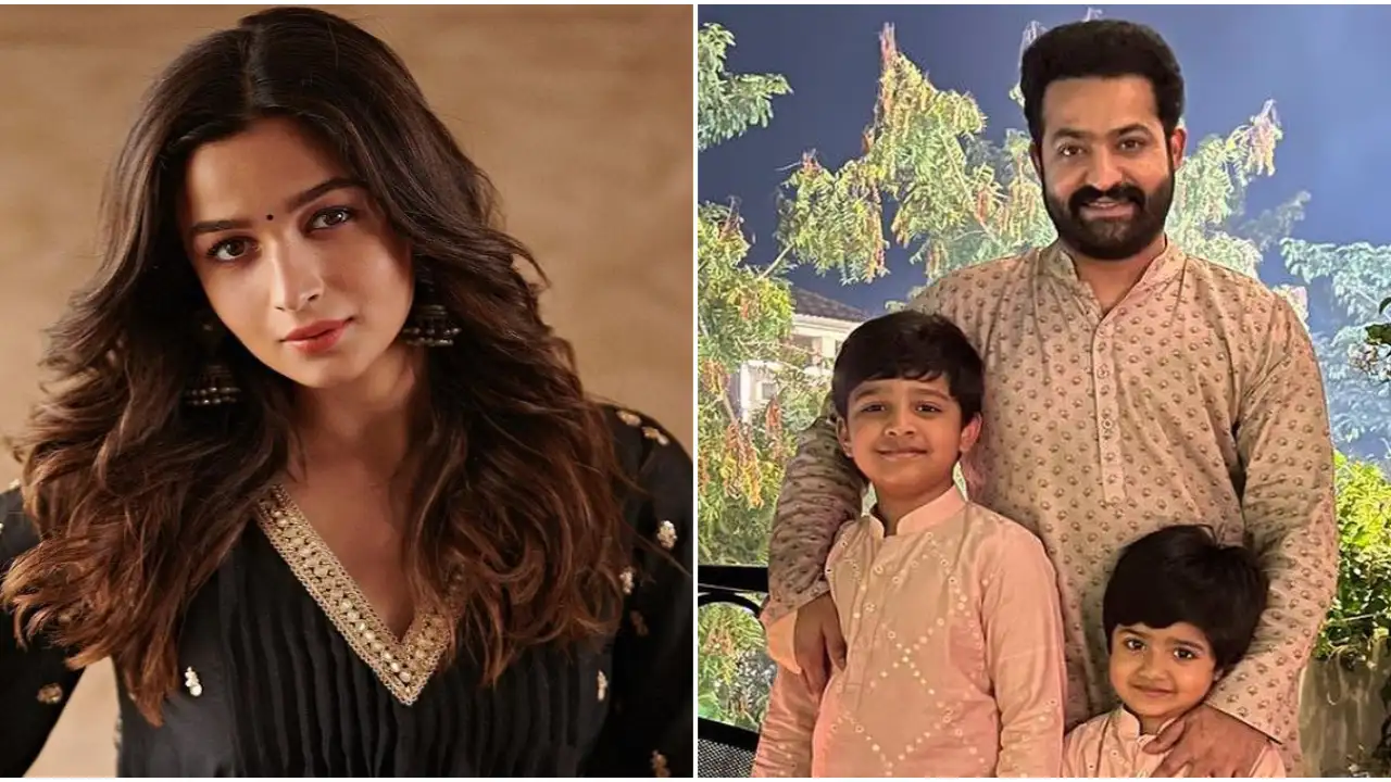 Alia Bhatt REACTS as Jr NTR thanks her for sending beautiful outfits for his kids Abhay and Bhargav Alia Bhatt REACTS as Jr NTR thanks her for sending beautiful outfits for his kids Abhay and Bhargav