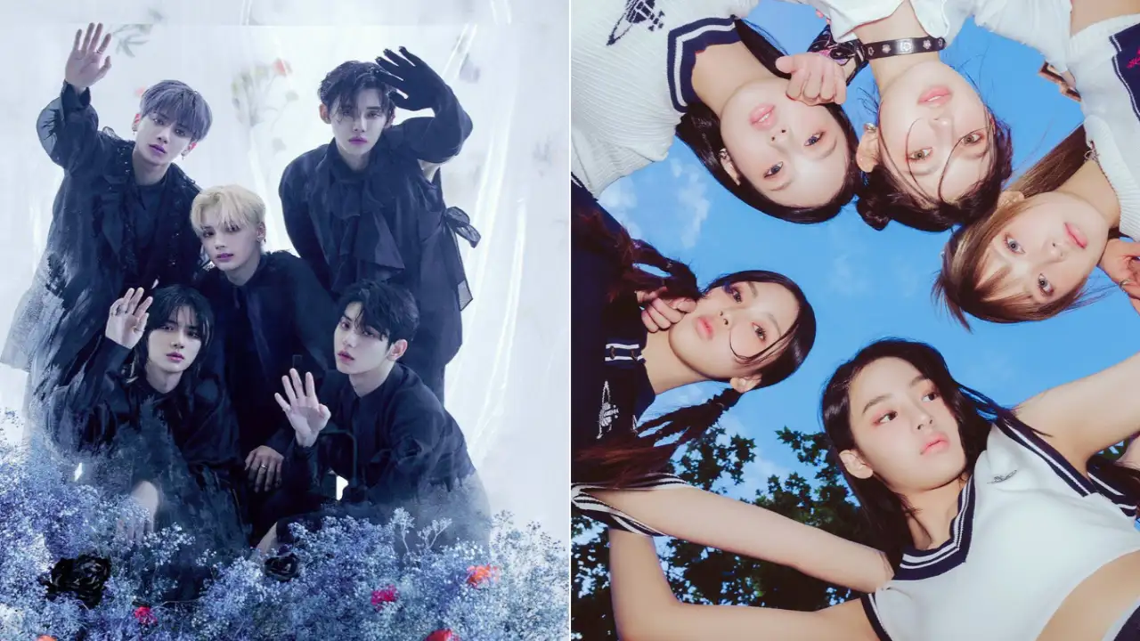 TXT, NewJeans; Picture Courtesy: BIGHIT MUSIC, ADOR TXT, NewJeans; Picture Courtesy: BIGHIT MUSIC, ADOR
