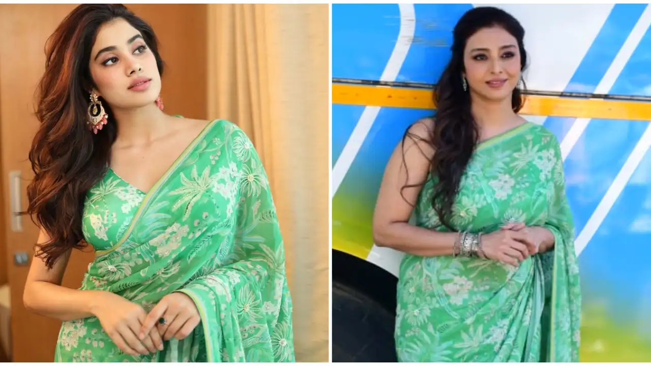 Fashion Faceoff: Janhvi Kapoor or Tabu, whose Anita Dongre printed saree  look do you love? | PINKVILLA