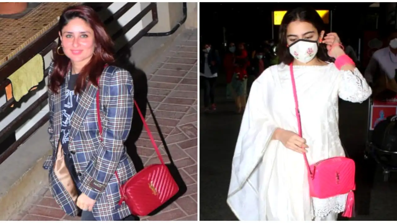 Throwback Thursday: When Kareena Kapoor and Sara Ali Khan proved Saint Laurent Lou camera sling bags are gold Kareena Kapoor Khan, Sara Ali Khan, Bollywood, celebrity style, fashion,