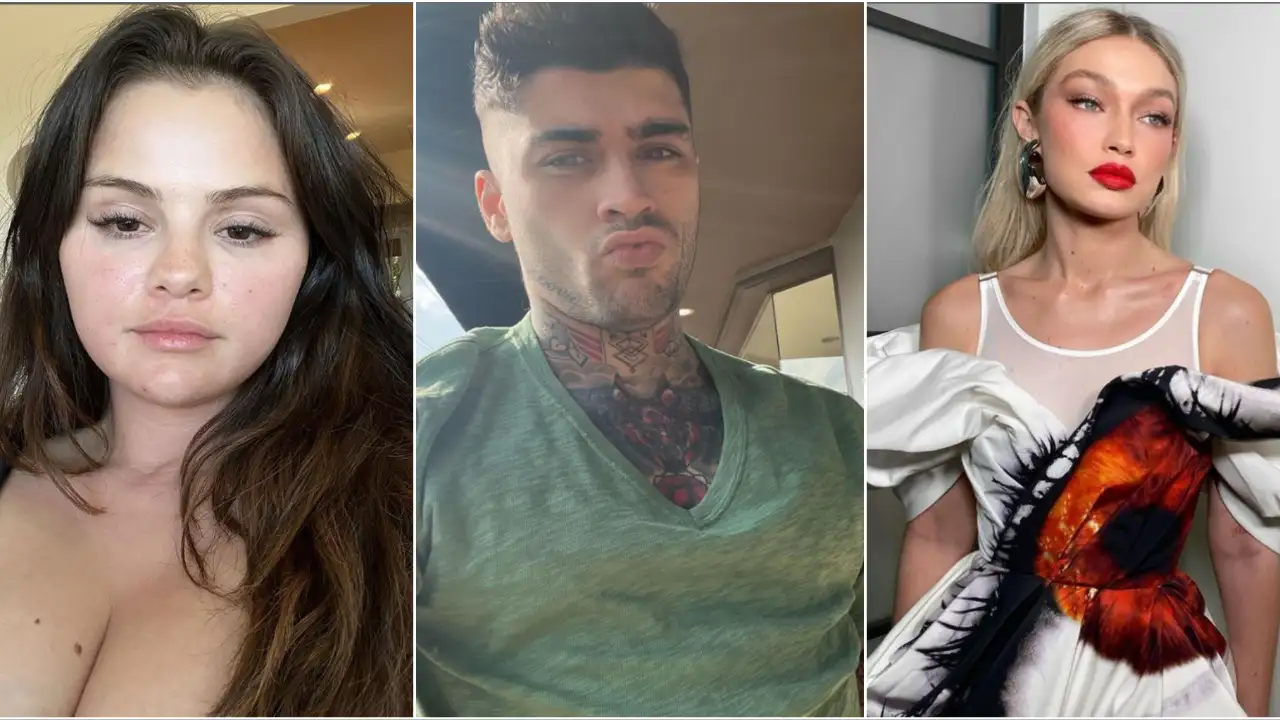 Selena Gomez, Zayn Malik, Gigi Hadid Selena Gomez, Zayn Malik, Gigi Hadid
