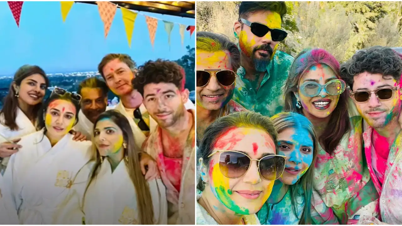 Priyanka Chopra-Nick Jonas have a blast celebrating Holi with Preity Zinta, Gene Goodenough-INSIDE PICS, VIDEO