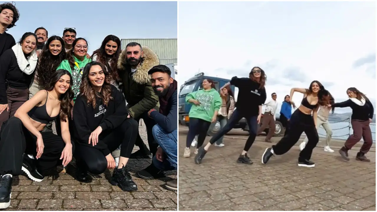 Manushi Chhillar, Alaya F dance to SRK’s It’s The Time To Disco in UK; Karan Johar is mighty impressed-WATCH Manushi Chhillar, Alaya F dance to SRK’s It’s The Time To Disco in UK; Karan Johar is mighty impressed-WATCH
