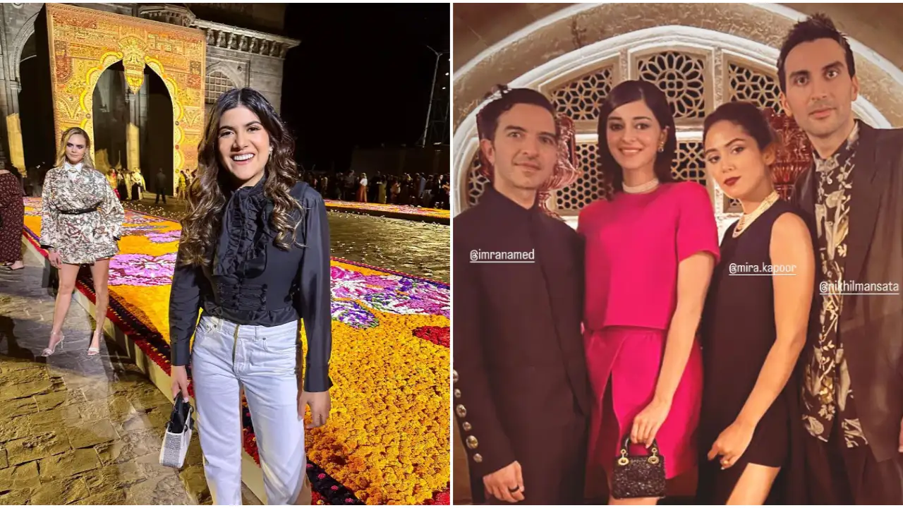 INSIDE PICS: Mira Rajput-Ananya pose together; Cara Delevingne, Anoushka Shankar amp up the glam at Dior Show