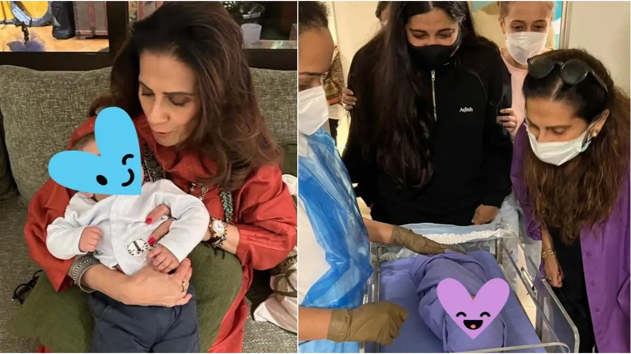 Picture courtesy: Instagram Anand Ahuja shares Vayu and Sunita Kapoor's pictures