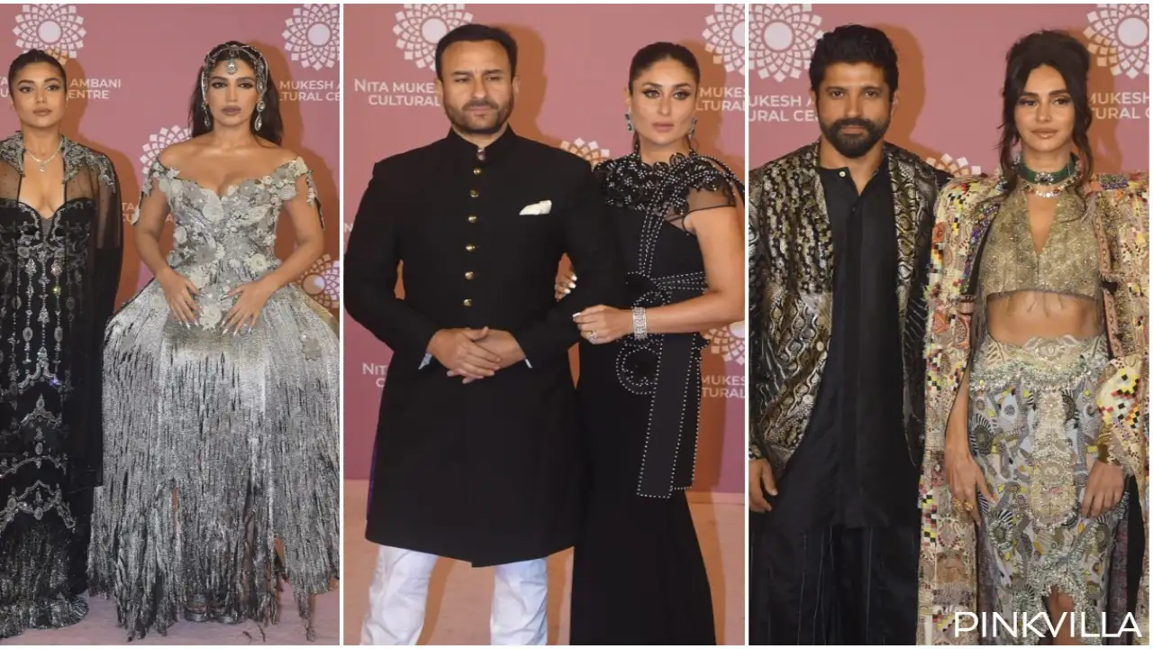 NMACC Gala: Kareena Kapoor-Saif Ali Khan exude royalty; Karan Johar, Bhumi, Farhan-Shibani serve looks-PICS