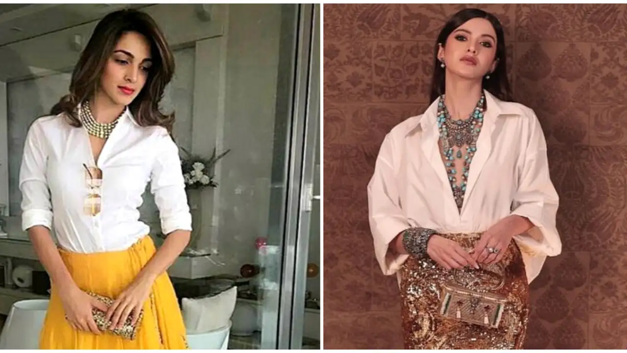 Kiara Advani to Shanaya Kapoor: 5 Celeb-looks that show skirts and white shirts are forever fancy together Kiara Advani, Shanaya Kapoor, celebrity style, Bollywood, Indo Western, fashion,